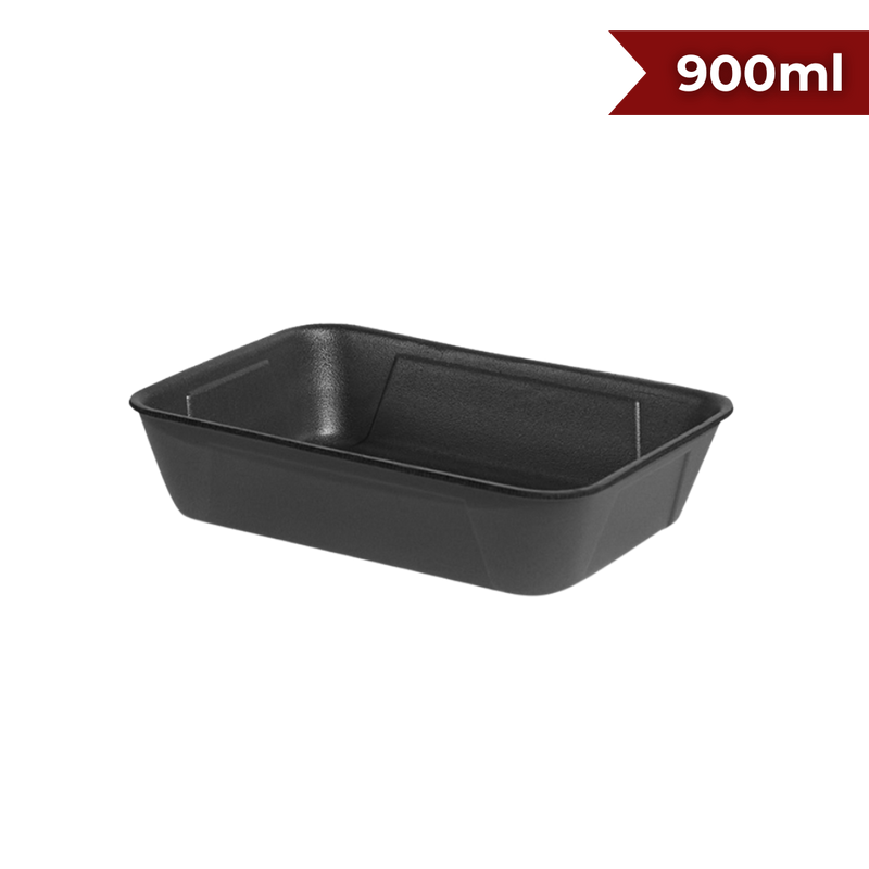 MARMITA DE ISOPOR PRETA HF-90 - 900ML