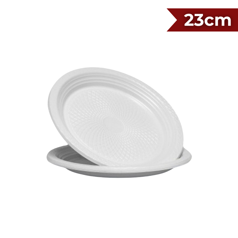 PRATO PLÁSTICO 23CM- PCT C/10UND