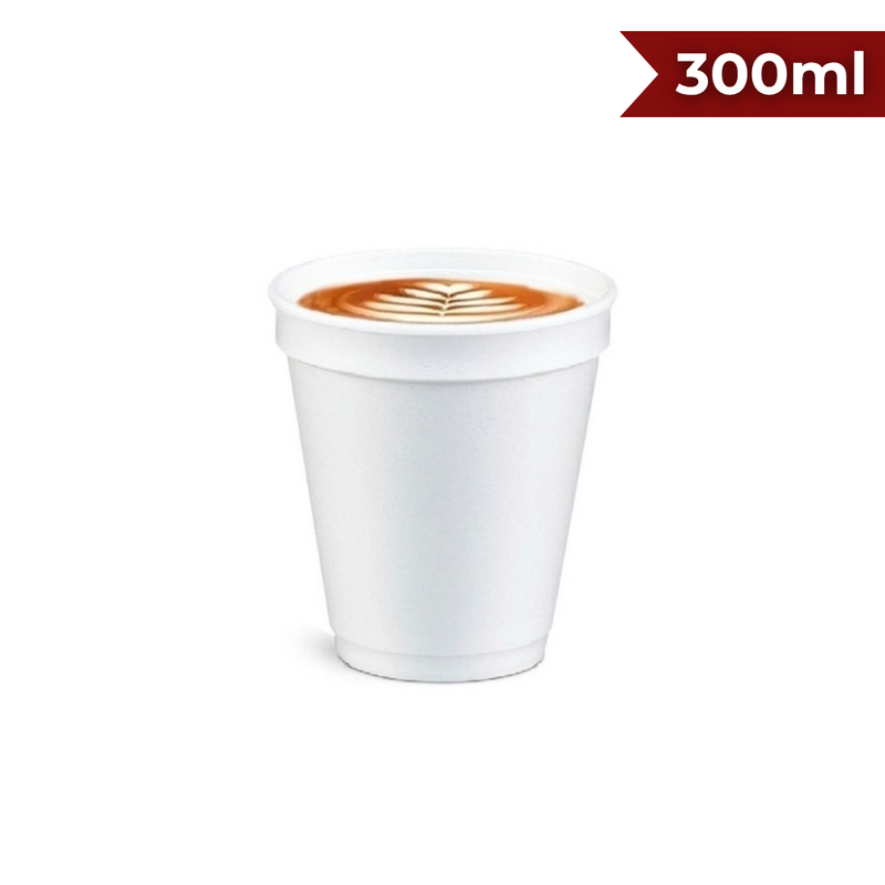 COPO TÉRMICO DE ISOPOR 300ML - CX C/ 25UND X 40TR