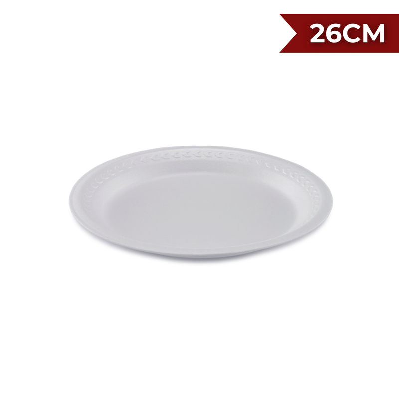 PRATO PLÁSTICO 26CM - PCT C/10UND
