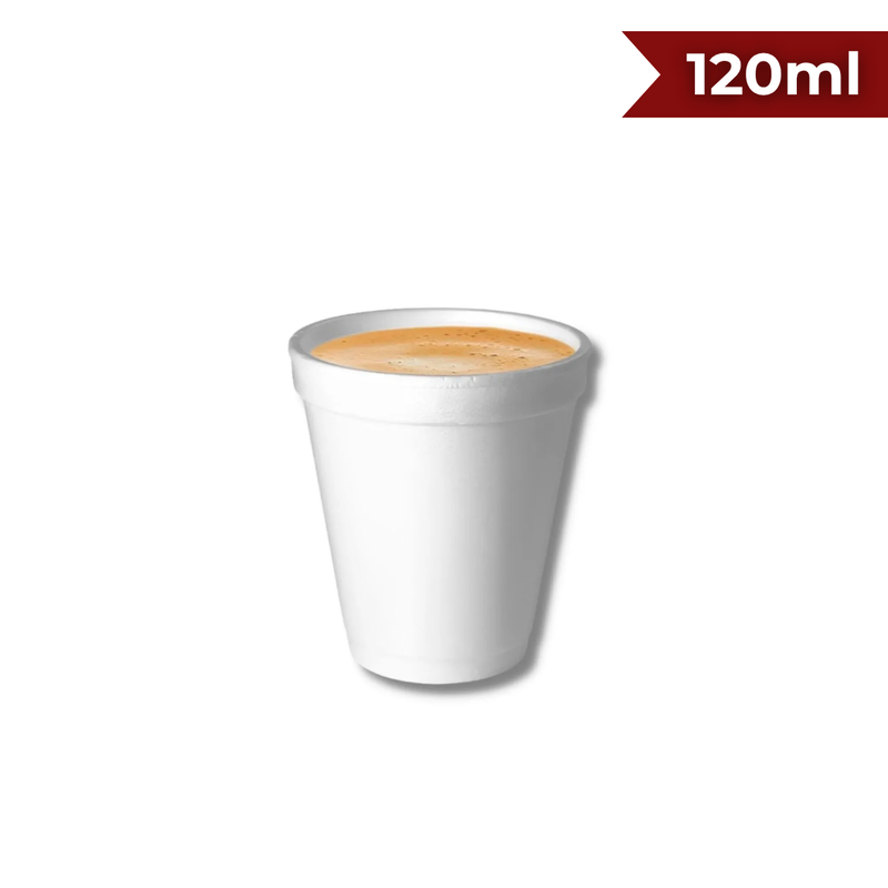 COPO TÉRMICO DE ISOPOR 120ML - CX C/ 25 UND X 40 TR